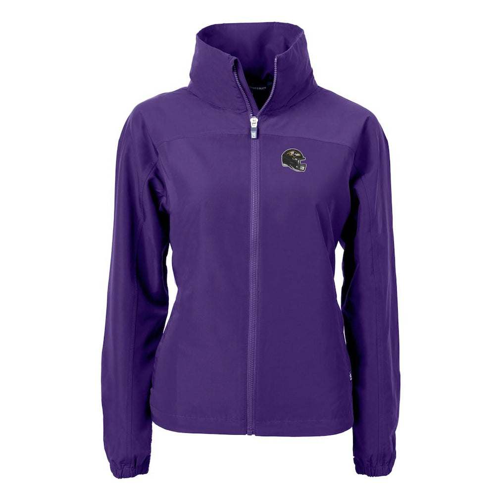 Baltimore Ravens Cutter & Buck Women's Charter Eco Recycled Full-Zip Jacket Purple