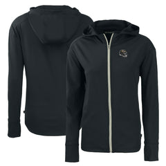 Baltimore Ravens Cutter & Buck Women's Helmet Daybreak Eco Recycled Full-Zip Hoodie Black