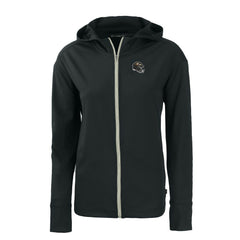 Baltimore Ravens Cutter & Buck Women's Helmet Daybreak Eco Recycled Full-Zip Hoodie Black