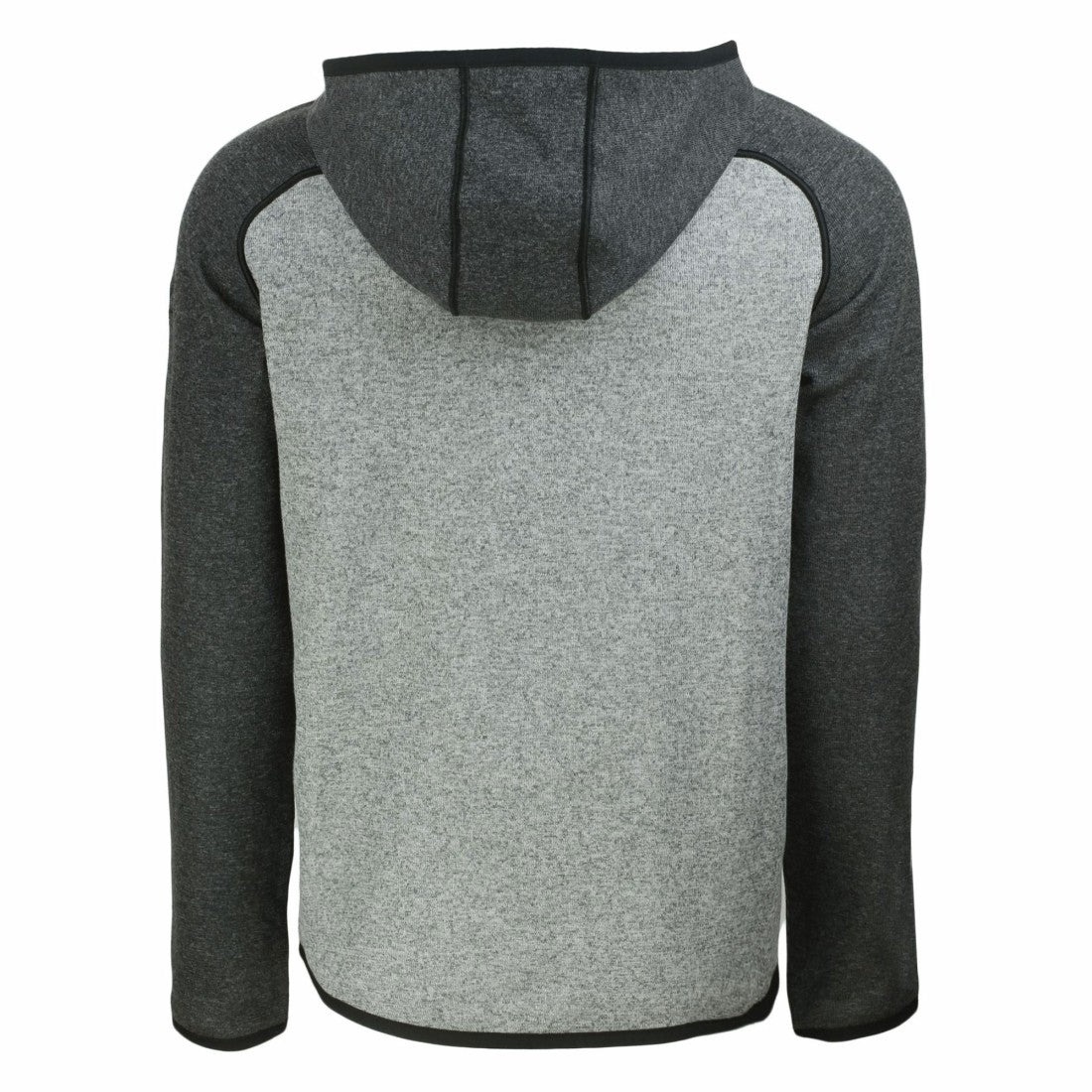 Green Bay Packers Cutter & Buck Helmet Mainsail Sweater-Knit Full-Zip Hoodie Heather Gray/Heather Charcoal