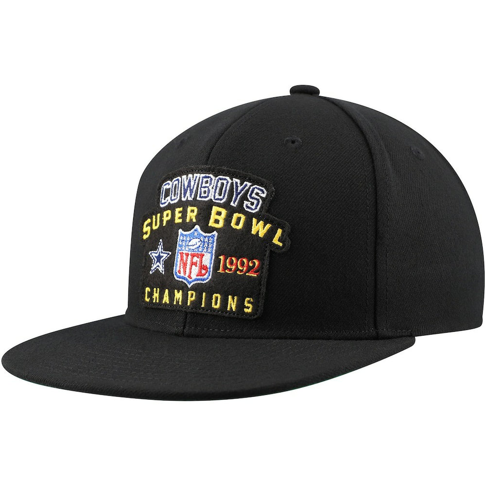 Dallas Cowboys 1992 NFL Super Bowl Champions Snapback Hat Black