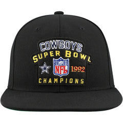 Dallas Cowboys 1992 NFL Super Bowl Champions Snapback Hat Black