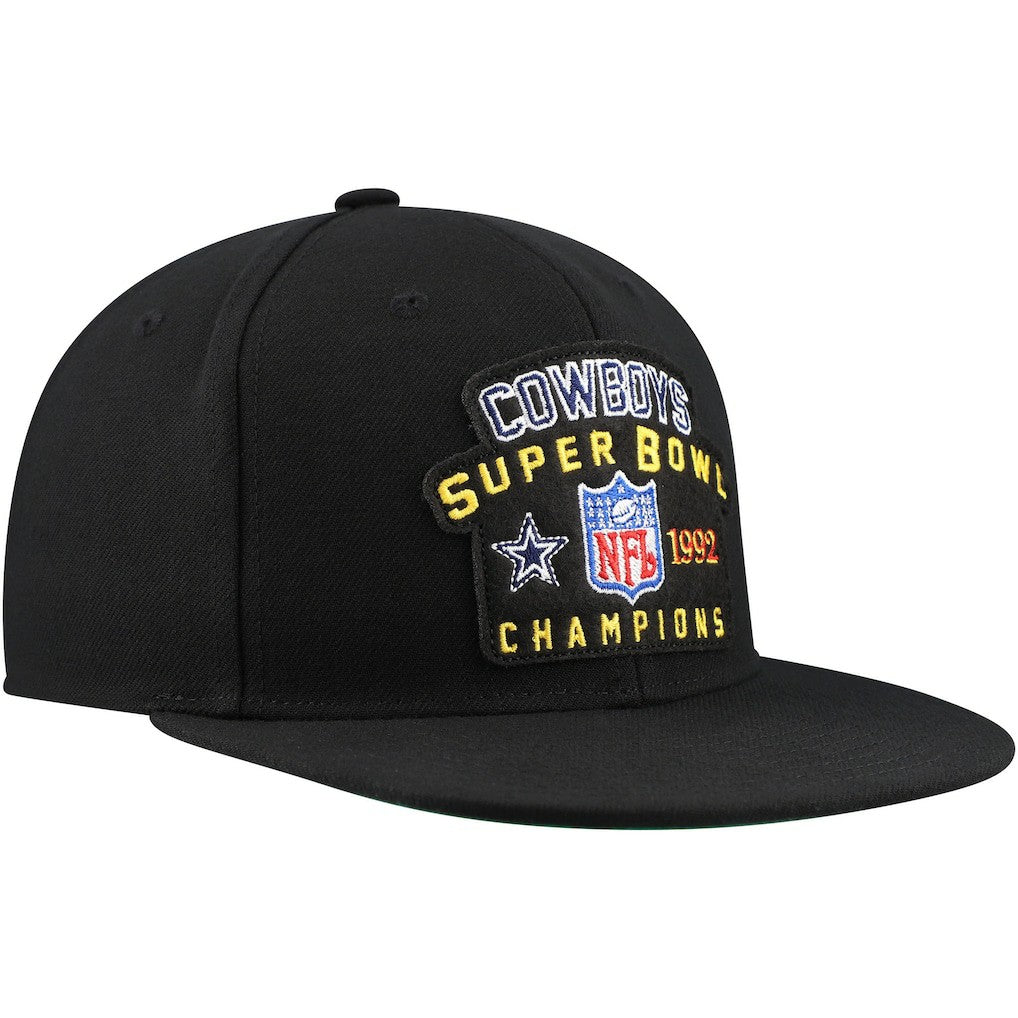 Dallas Cowboys 1992 NFL Super Bowl Champions Snapback Hat Black