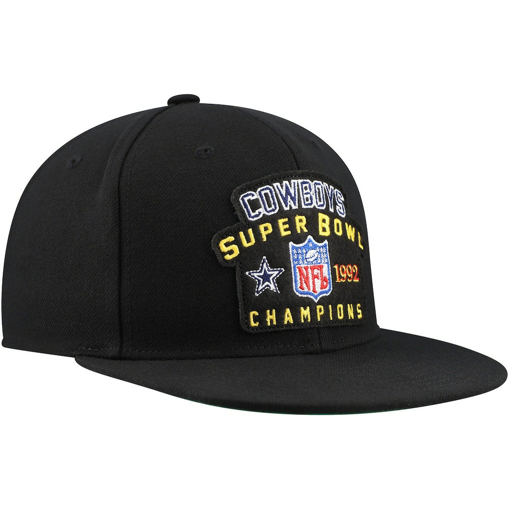 Dallas Cowboys 1992 NFL Super Bowl Champions Snapback Hat Black