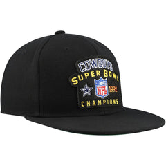Dallas Cowboys 1992 NFL Super Bowl Champions Snapback Hat Black