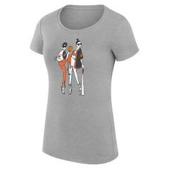 Baltimore Orioles G-III 4Her by Carl Banks Women's Super-Slim Fit Lightweight Baseball Girls T-Shirt - Heather Gray T-shirts