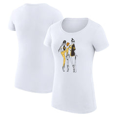 San Diego Padres G-III 4Her by Carl Banks Women's Super-Slim Fit Lightweight Baseball Girls T-Shirt - White T-shirts