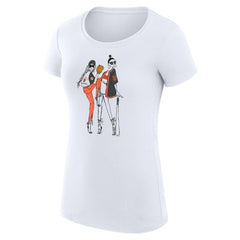 San Francisco Giants G-III 4Her by Carl Banks Women's Super-Slim Fit Lightweight Baseball Girls T-Shirt - White T-shirts