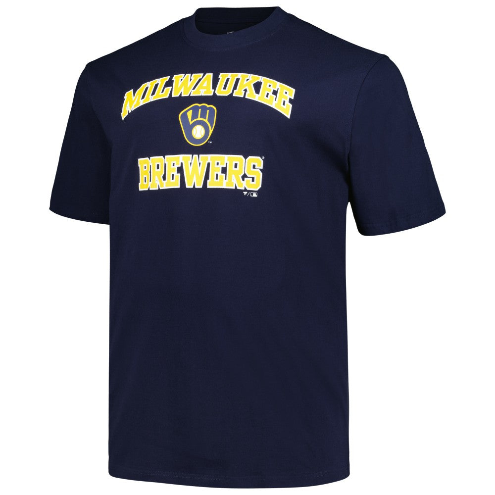 Milwaukee Brewers Profile Big & Tall Heart & Soul T-Shirt - Navy T-shirts