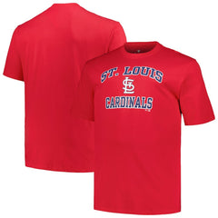 St. Louis Cardinals Profile Big & Tall Heart & Soul T-Shirt - Red T-shirts