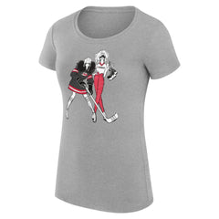 NHL Carolina Hurricanes G-III 4Her by Carl Banks Women's Super-Slim Fit Lightweight Hockey Girls T-Shirt - Heather Gray