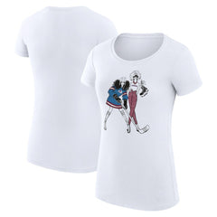 NHL Colorado Avalanche G-III 4Her by Carl Banks Women's Super-Slim Fit Lightweight Hockey Girls T-Shirt - White