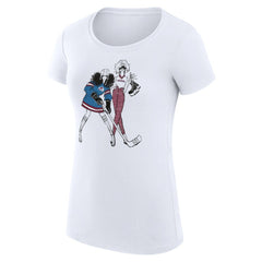 NHL Colorado Avalanche G-III 4Her by Carl Banks Women's Super-Slim Fit Lightweight Hockey Girls T-Shirt - White