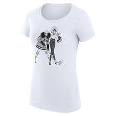NHL Los Angeles Kings G-III 4Her by Carl Banks Women's Super-Slim Fit Lightweight Hockey Girls T-Shirt - White