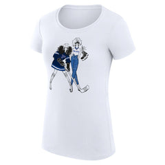 NHL St. Louis Blues G-III 4Her by Carl Banks Women's Super-Slim Fit Lightweight Hockey Girls T-Shirt - White
