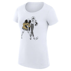 NHL Vegas Golden Knights G-III 4Her by Carl Banks Women's Super-Slim Fit Lightweight Hockey Girls T-Shirt - White
