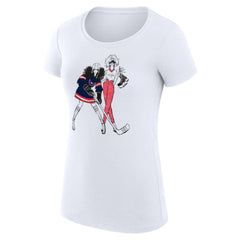 NHL Washington Capitals G-III 4Her by Carl Banks Women's Super-Slim Fit Lightweight Hockey Girls T-Shirt - White