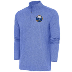 NHL Buffalo Sabres Antigua Hunk Quarter-Zip Pullover Top - Heather Royal