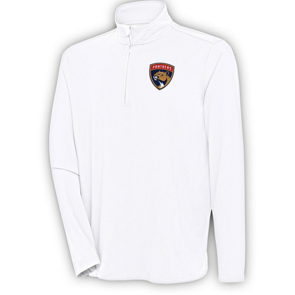 NHL Florida Panthers Antigua Hunk Quarter-Zip Pullover Top - White