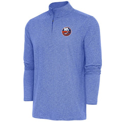 NHL New York Islanders Antigua Hunk Quarter-Zip Pullover Top - Heather Royal