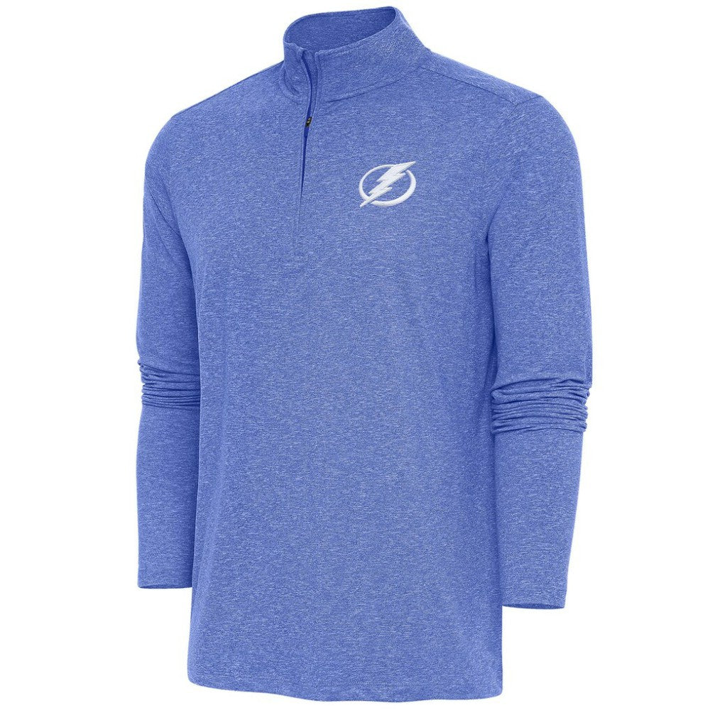 NHL Tampa Bay Lightning Antigua Hunk Quarter-Zip Pullover Top - Heather Royal