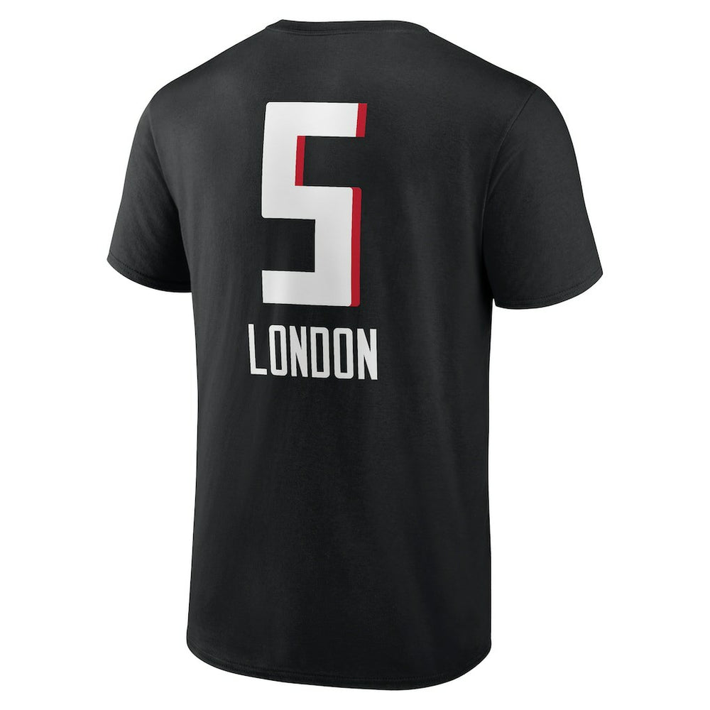 Drake London Atlanta Falcons Team Wordmark Player Name & Number T-Shirt Black