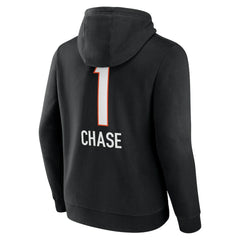 Ja'Marr Chase Cincinnati Bengals Team Wordmark Player Name & Number Pullover Hoodie Black