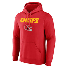 Travis Kelce Kansas City Chiefs Team Wordmark Player Name & Number Pullover Hoodie Red