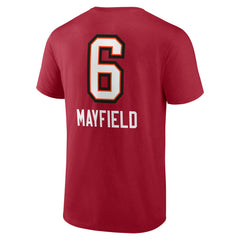 Baker Mayfield Tampa Bay Buccaneers Team Wordmark Player Name & Number T-Shirt Red