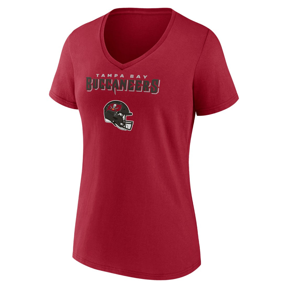 Baker Mayfield Tampa Bay Buccaneers Women's Team Wordmark Player Name & Number V-Neck T-Shirt Red