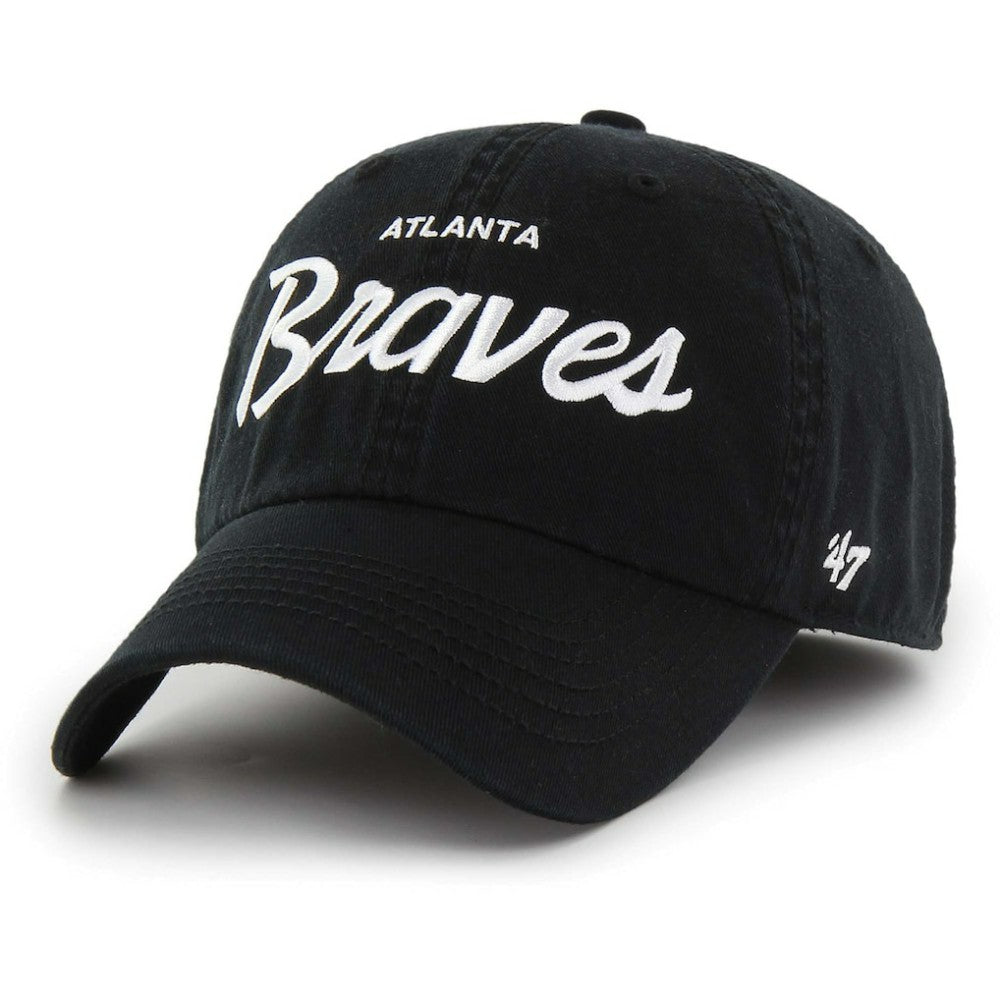 Atlanta Braves '47 Crosstown Classic Franchise Fitted Hat - Black Hats