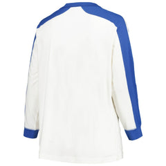 Atlanta Braves '47 Women's Plus Size Caribou Raglan Long Sleeve T-Shirt - White T-shirts
