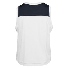 Atlanta Braves '47 Women's Plus Size Waist Length Muscle Tank Top - White/Navy Tanks