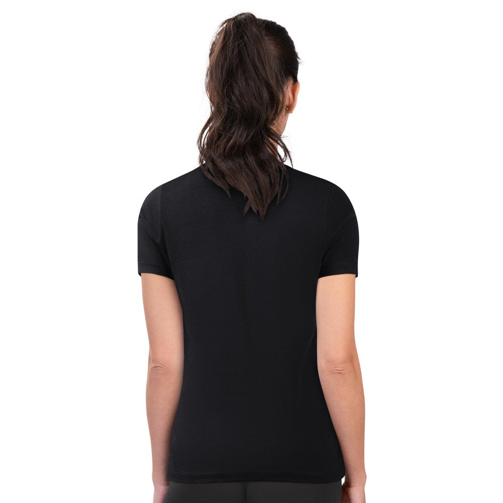 Cincinnati Reds G-III 4Her by Carl Banks Women's Super-Slim Fit Lightweight City Graphic T-Shirt - Black T-shirts