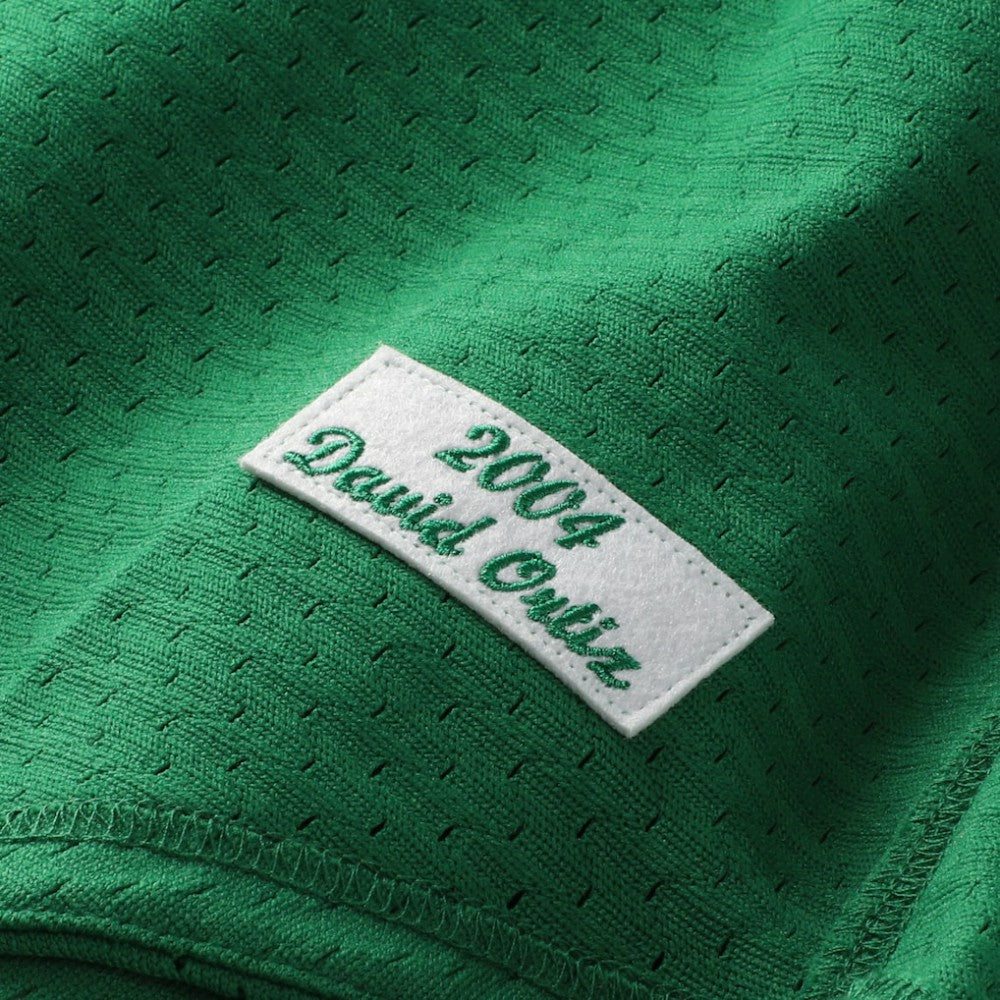 David Ortiz Boston Red Sox Mitchell & Ness Cooperstown Collection Mesh Batting Practice Jersey - Kelly Green Jerseys