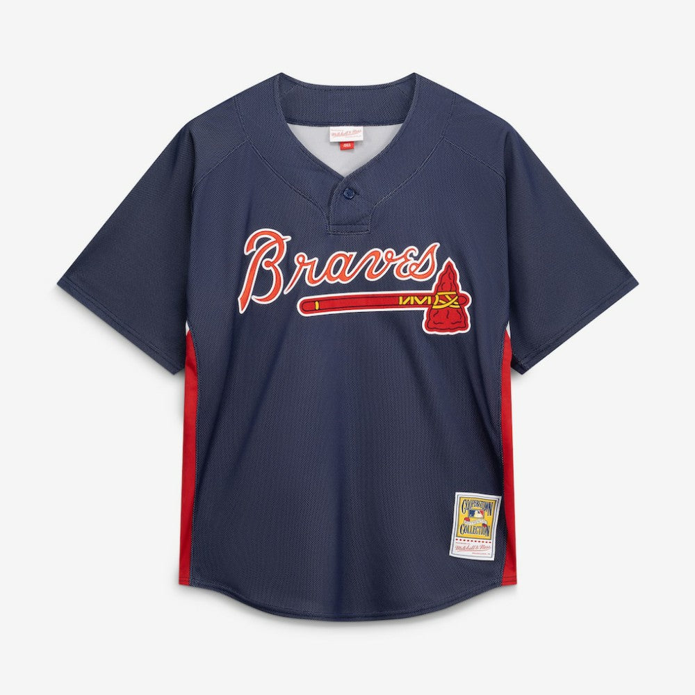 John Smoltz Atlanta Braves Mitchell & Ness Authentic Batting Practice Jersey - Navy Jerseys