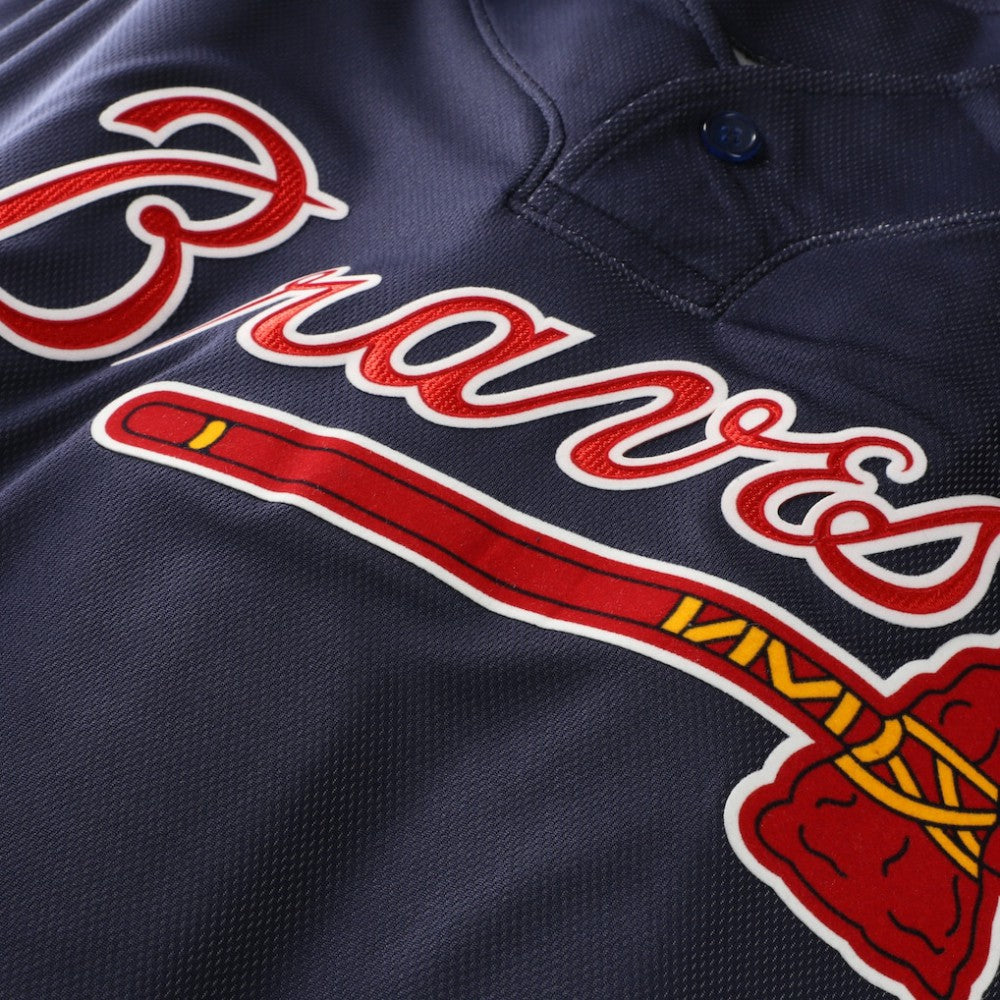 John Smoltz Atlanta Braves Mitchell & Ness Authentic Batting Practice Jersey - Navy Jerseys