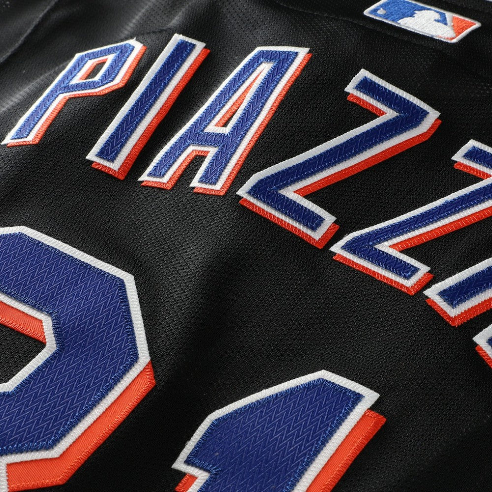 Mike Piazza New York Mets Mitchell & Ness Cooperstown Collection 2000 Batting Practice Jersey - Black Jerseys