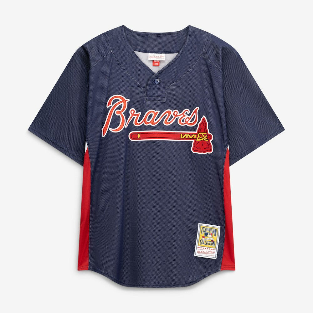 Chipper Jones Atlanta Braves Mitchell & Ness Authentic Batting Practice Jersey - Navy Jerseys