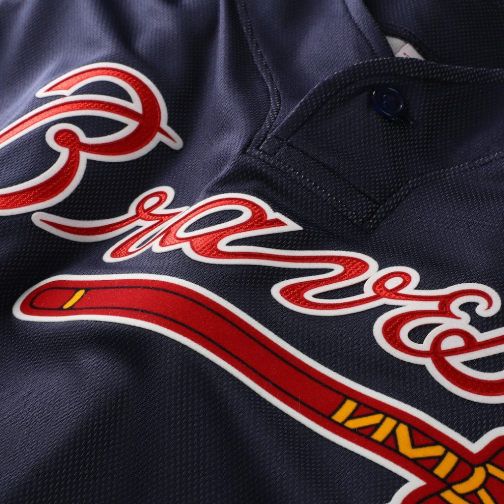 Chipper Jones Atlanta Braves Mitchell & Ness Authentic Batting Practice Jersey - Navy Jerseys