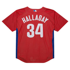 Roy Halladay Philadelphia Phillies Mitchell & Ness Authentic Batting Practice Jersey - Red Jerseys