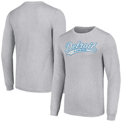 Detroit Lions Starter Tailsweep Long Sleeve T-Shirt Heather Gray