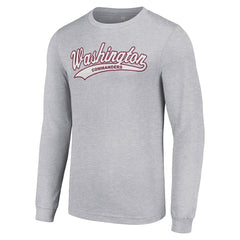 Washington Commanders Starter Tailsweep Long Sleeve T-Shirt Heather Gray