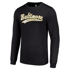 Baltimore Ravens Starter Tailsweep Long Sleeve T-Shirt Black