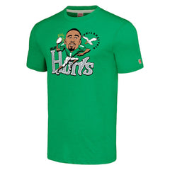 Jalen Hurts Philadelphia Eagles Homage Unisex Caricature Player Tri-Blend T-Shirt Kelly Green