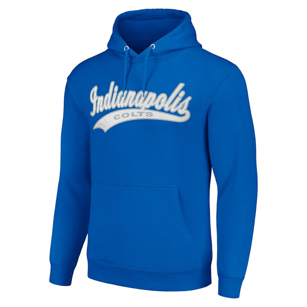 Indianapolis Colts Starter Unisex Tailsweep Pullover Hoodie Royal
