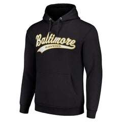 Baltimore Ravens Starter Unisex Tailsweep Pullover Hoodie Black