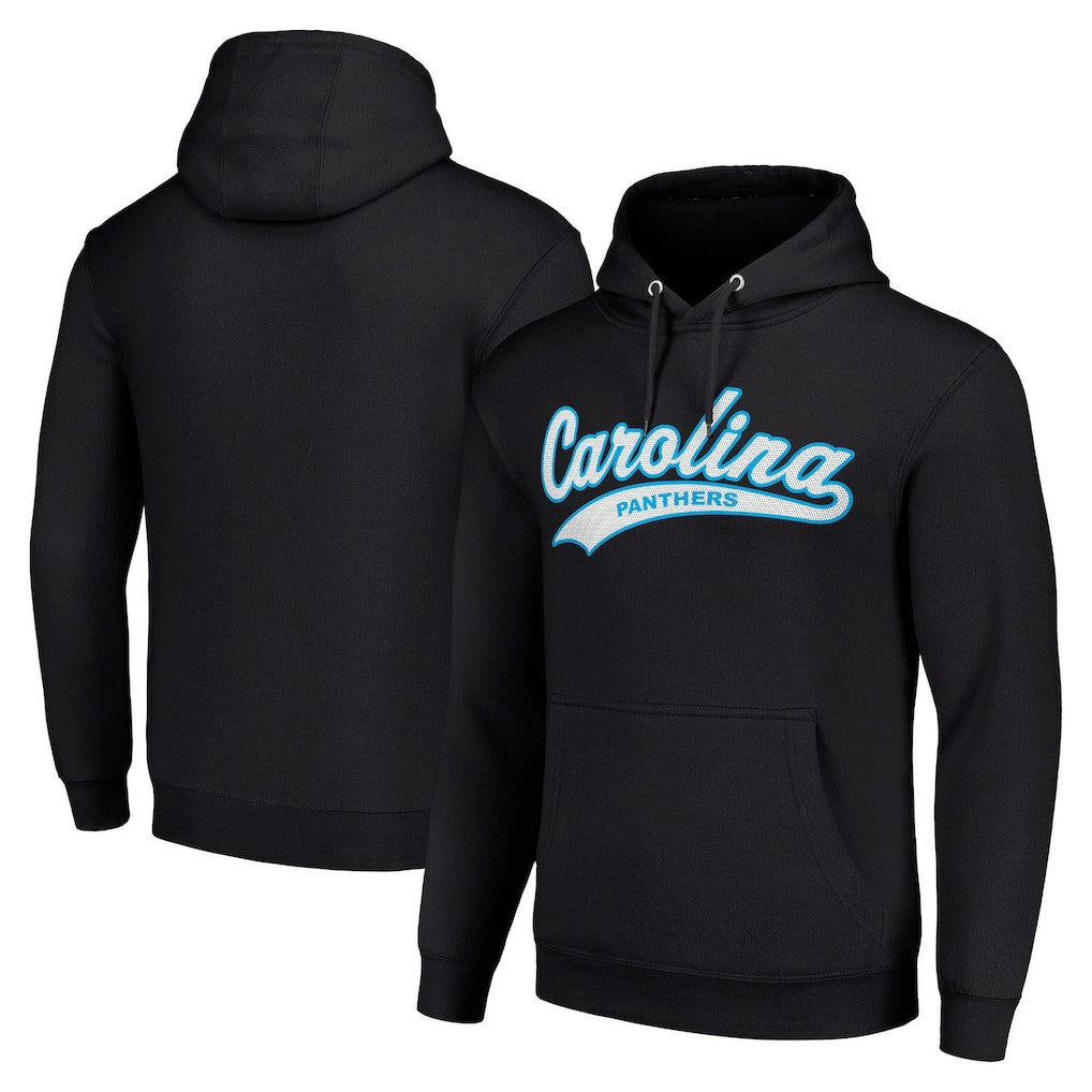 Carolina Panthers Starter Unisex Tailsweep Pullover Hoodie Black