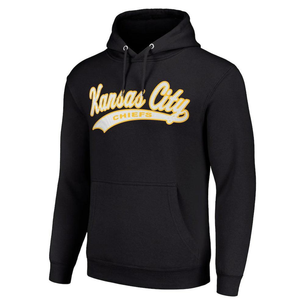 Kansas City Chiefs Starter Unisex Tailsweep Pullover Hoodie Black