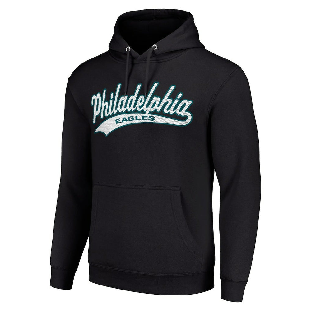 Philadelphia Eagles Starter Unisex Tailsweep Pullover Hoodie Black